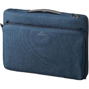 SANWA 14 inch Laptop Sleeve Case with Front Pocket, YKK Zipper, Waterproof Shock Resistant Bag, Accessory Pocket, Compatible with MacBook, Pad, Tablet, Surface, Dell, HP, Lenovo, Computer, Navy in Kuwait