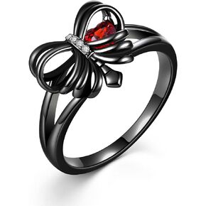 URONE Skull Rib Ring Sterling Silver Gothic Skeleton Ring Gothic Skull Jewelry Gifts for Women