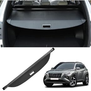 Hyundai Tucson 2022 2023 2024 Cargo Cover Retractable Rear Trunk Cargo Luggage Security Shade Cover Shield Compatible for Tuscon 2023 2024 Accessories