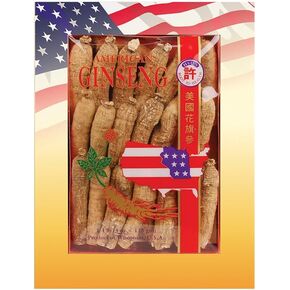 SKU #0132-4, Hsu's Ginseng Half Short Medium Cultivated American Ginseng Roots (4 oz = 113 gm/Box), 0132-4, 0132.4