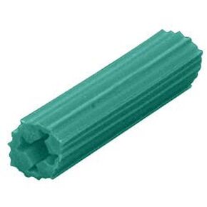 CRL 1/4" Hole, 1-1/4" Length 10-12 Screw Expanding Plastic Green Screw Anchors Pack of 100 by CR Laurence