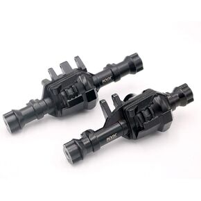 KYX Racing Metal Front & Rear Axle Housing Axle Shell w/Black Cover for 1/10 RC Crawler TRX-4