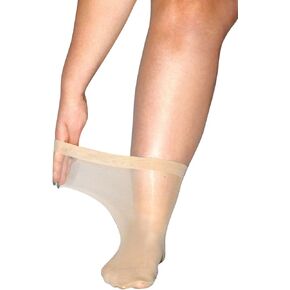 All Woman Plus Size 20 Denier SuperWide Anklets Pop Socks 3 PACK in Kuwait