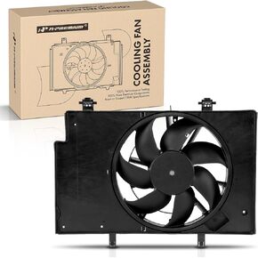 A-Premium Engine Radiator Cooling Fan Assembly Compatible with Select Ford Models - Fiesta 2011-2019, L4 1.6L - Replace# 1557572, 8V518C607AF