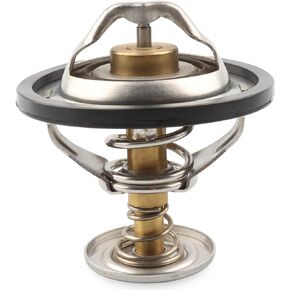 Thermostat Replace RT1201, RT-1201, F6TZ-8575-EA Compatible with Ford 7.3 Powerstroke 7.3L Diesel - 1996-1997 F250 F350, 1999-2003 F250 F350 Super Duty, 2000-2003 Excursion, 1996-2002 E350 Econoline
