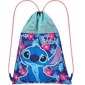 Disney Kids Drawstring Bags - Swimming Bag, School PE Bag (Blue Stitch) in Kuwait