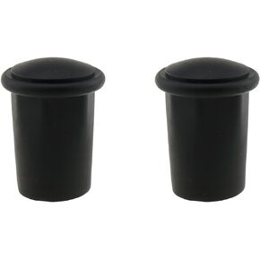 2PCS Lacrosse Hockey Stick Supplies Lacrosse Stick End Tape Protectors Stick End Covers Black Lacrosse End Caps Tail Caps for Lacrosse