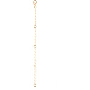 14K Solid Gold Chain 2" 3" 4" Necklace Bracelet Extender Chain, Delicate Durable Gold Adjustable Extension Chain for Necklace Bracelet Anklet Lobster Clasps