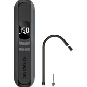 منفاخ إطارات AIRBANK ضاغط هواء محمول 2600 مللي أمبير في الساعة * 3 150 رطل لكل بوصة مربعة، مضخة دراجة كهربائية لاسلكية، منفاخ إطارات ذكي لقياس الضغط التلقائي مع ضوء LED لكرة الدراجة النارية للسيارة، A10 in Kuwait