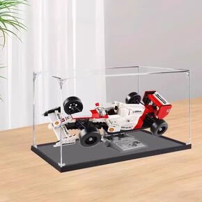 حافظة عرض 3 مم لمجموعة بناء Lego 10330 McLaren MP4/4 & Ayrton Senna، حافظة عرض شفافة مقاومة للغبار متوافقة مع Lego 10330 (لا تشمل النموذج)