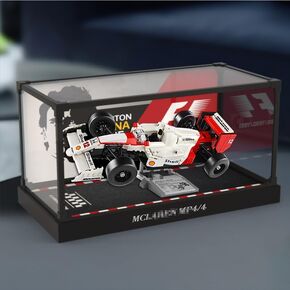 حافظة عرض 3 مم لمجموعة بناء Lego 10330 McLaren MP4/4 & Ayrton Senna، حافظة عرض شفافة مقاومة للغبار متوافقة مع Lego 10330 (لا تشمل النموذج)
