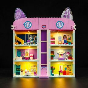 BrickBling LED Light Kit for Lego Gabby’s Dollhouse (No Model), Creative Lighting for Lego 10788, A Great Gift for Girls