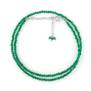 Natural Green jade Gemstone Handmade Beaded Necklace, Faceted Beads Energy Stones, Birthstone, Healing Crystals Women Fashion Jewelry gift