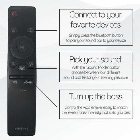 AH59-02767A بديل جهاز التحكم عن بعد العالمي مناسب لجميع أنظمة المسرح المنزلي من سامسونج ساوند بار سلسلة A، سلسلة Q، سلسلة R، سلسلة S، سلسلة N، سلسلة T in Kuwait