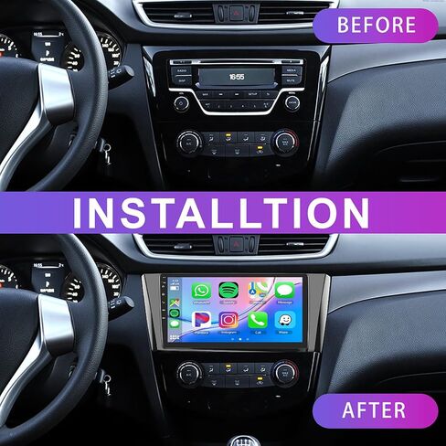 2G 64G Android Stereo Radio CarPlay لـ Nissan Rogue Sport 2014 2017 2019-2020، Rimoody 10.1 بوصة شاشة تعمل باللمس Android Auto Mirror Link Bluetooth FM/RDS GPS WiFi HiFi SWC كاميرا احتياطية in Saudi Arabia