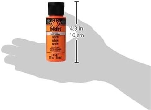 FolkArt Neon Acrylic Paint in Assorted Colors (2 Ounce), 2850 Neon Pink in Saudi Arabia