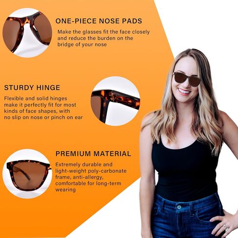Reading Sunglasses for Women Men, Outdoor Reader Sunglasses Blue Light Blocking, UV Protection/Fully Magnified in Saudi Arabia