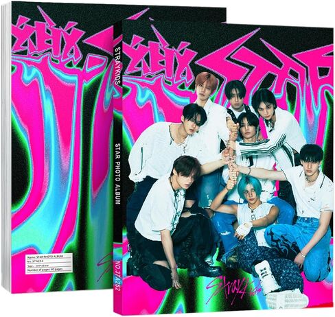 Stray Kids 40 ورقة من كتاب الصور - ألبوم صور النجوم، بطاقات بريدية من Kpop هدية للأولاد والبنات من SKZ (نجم الروك (28.4 * 20.9 سم)) in Kuwait