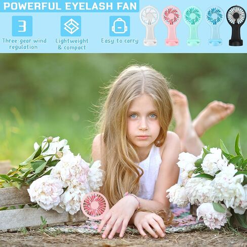 Woanger 60 حزمة مروحة صغيرة محمولة السائبة USB مروحة كهربائية مع كابل بيانات وقاعدة تركيب قابلة لإعادة الشحن 3 سرعات باليد مروحة السفر الشخصية مروحة مكتب مروحة كهربائية صغيرة هدية السفر الصيف in Saudi Arabia