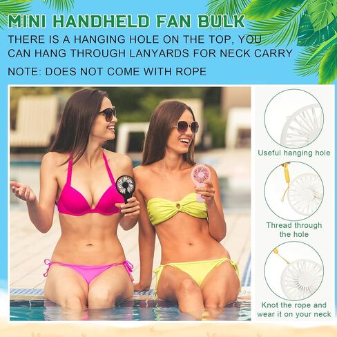 Woanger 60 Pack Mini Handheld Fan Bulk USB Electric Fan with Data Cable and Mounting Base Rechargeable3 Speed Hand Held Fan Personal Travel Fan Desk Fan Small Electric Fan Summer Travel Gift in Saudi Arabia