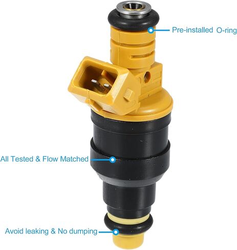 X AUTOHAUX مجموعة من 8 محاقن وقود متطابقة للتدفق 0280150943 لفورد F150 F250 F350 1987-2003 لنكولن لميركوري 4.6 5.0 5.4 5.8 V8 0280150718 0280150956 in Saudi Arabia