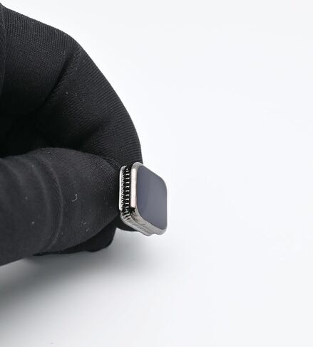 Classic Square Black/Blue Cufflinks for Men In Gift Case Handmade Silver/Black Tone Metal Men's Cufflinks Jewelry Set for Wedding Party Anniversary Business Events Dress in Saudi Arabia