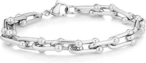 LONDON FOG Horse Bit Silver Plated 7.5 Inch Unisex Bracelet For Him and Her in Saudi Arabia