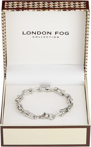 LONDON FOG Horse Bit Silver Plated 7.5 Inch Unisex Bracelet For Him and Her in Saudi Arabia