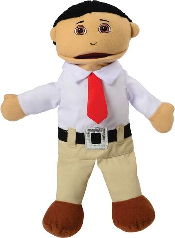 Constructive Playthings Asian Family Full Bodied Puppet Set of 15" H. Mother and Father & 13" Sister and Brother for Ages 19 Months and Up in Saudi Arabia