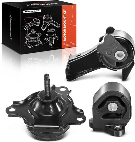 A-Premium 3PCS Engine Motor Mount and Transmission Mount Set Compatible with Honda Civic 2003 2004 2005 L4 1.3L, Replace# 50821-S6M-013, 50821S6M013 in Saudi Arabia