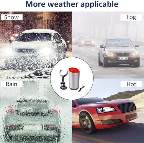 سخان سيارة محمول 12 فولت 150 وات، يمكن توصيله بسخان ولاعة السجائر المحمول للمركبة، مزيل ضباب الزجاج الأمامي للسيارة، 2 في 1 مروحة تسخين أو تبريد سريعة للسيارات، رمادي in Kuwait