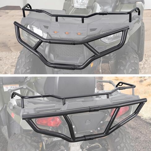 Bumper Kit & Rack Extender Front & Rear Kit for Polaris Sportsman 570 450 2014-2022, A & UTV PRO Steel Brush Guard Protector Accessories, Replace OEM # 2879716, 2879717, 2879715, 2879714, 4 Set in Saudi Arabia