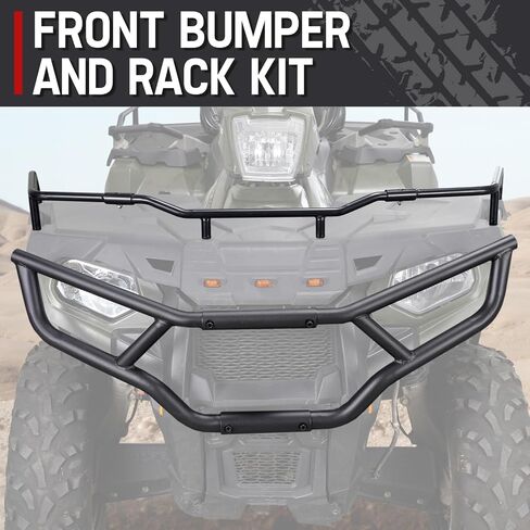 Bumper Kit & Rack Extender Front & Rear Kit for Polaris Sportsman 570 450 2014-2022, A & UTV PRO Steel Brush Guard Protector Accessories, Replace OEM # 2879716, 2879717, 2879715, 2879714, 4 Set in Saudi Arabia