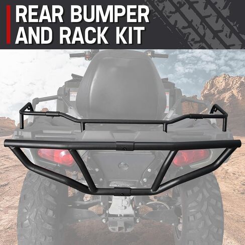 Bumper Kit & Rack Extender Front & Rear Kit for Polaris Sportsman 570 450 2014-2022, A & UTV PRO Steel Brush Guard Protector Accessories, Replace OEM # 2879716, 2879717, 2879715, 2879714, 4 Set in Saudi Arabia