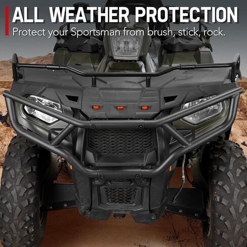 Bumper Kit & Rack Extender Front & Rear Kit for Polaris Sportsman 570 450 2014-2022, A & UTV PRO Steel Brush Guard Protector Accessories, Replace OEM # 2879716, 2879717, 2879715, 2879714, 4 Set in Saudi Arabia