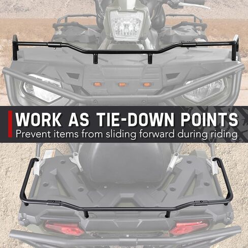 Bumper Kit & Rack Extender Front & Rear Kit for Polaris Sportsman 570 450 2014-2022, A & UTV PRO Steel Brush Guard Protector Accessories, Replace OEM # 2879716, 2879717, 2879715, 2879714, 4 Set in Saudi Arabia