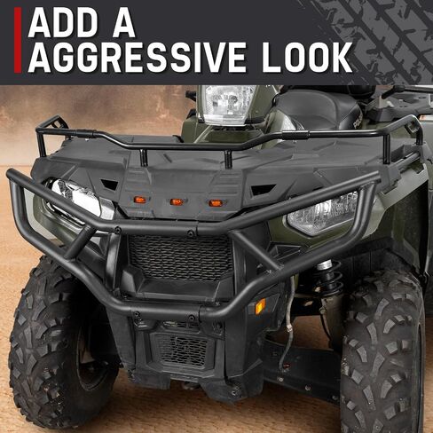 Bumper Kit & Rack Extender Front & Rear Kit for Polaris Sportsman 570 450 2014-2022, A & UTV PRO Steel Brush Guard Protector Accessories, Replace OEM # 2879716, 2879717, 2879715, 2879714, 4 Set in Saudi Arabia