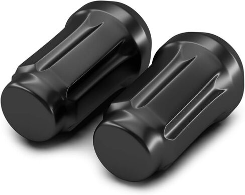 صواميل عروة A-KARCK مقاس M12 × 1.5، صواميل عروة سوداء منتفخة ذات نهاية مغلقة 20 قطعة مع مفتاح صامولة واحد، مقعد مخروطي بطول 1.38 بوصة سداسي 3/4 بوصة in Kuwait