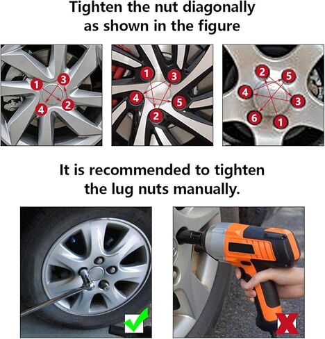 صواميل عروة A-KARCK مقاس M12 × 1.5، صواميل عروة سوداء منتفخة ذات نهاية مغلقة 20 قطعة مع مفتاح صامولة واحد، مقعد مخروطي بطول 1.38 بوصة سداسي 3/4 بوصة in Kuwait