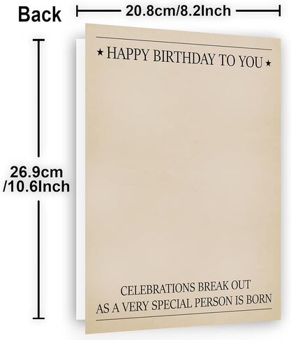 بطاقة عيد ميلاد عتيقة 40 أو هدايا للرجال والنساء، زينة عيد ميلاد سعيد 40 للرجال والنساء، أفكار هدايا فريدة من نوعها، بطاقة عيد ميلاد سعيد لمدة 40 عامًا، بطاقة تهنئة لأمي وأبي وزوجة in Kuwait