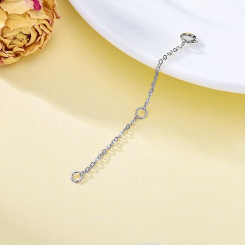 18kt Real Gold Chain Necklace Extender, 2Inch/3Inch/4Inch Delicate Durable Adjustable Gold Chain Extender for Gold Necklace Bracelet Anklet in Saudi Arabia