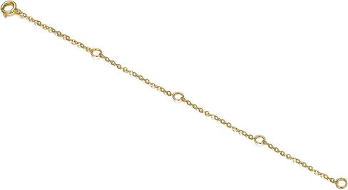 18kt Real Gold Chain Necklace Extender, 2Inch/3Inch/4Inch Delicate Durable Adjustable Gold Chain Extender for Gold Necklace Bracelet Anklet in Saudi Arabia
