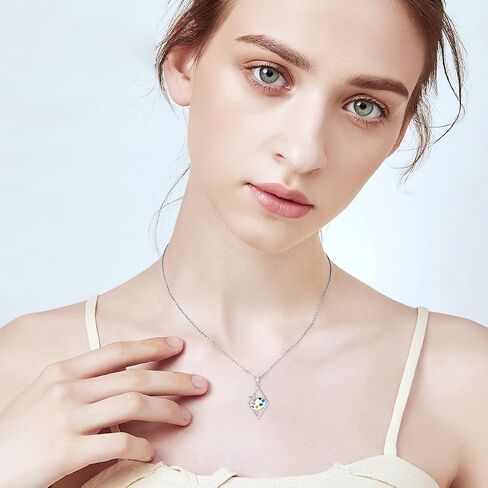 PELOVNY Paint Palette and Brush Necklace 925 Sterling Silver Pigment Necklace Jewelry Gifts for Artists Painters Women in Saudi Arabia