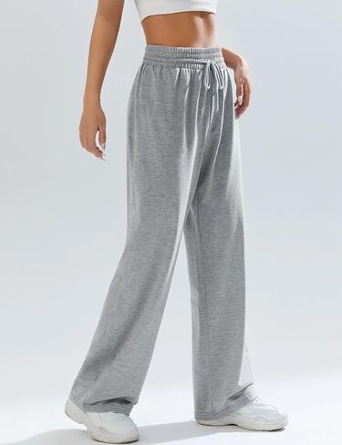 Kiench Teens Girls' Straight Leg Sweatpants High Waisted Baggy Joggers Drawstring in Saudi Arabia