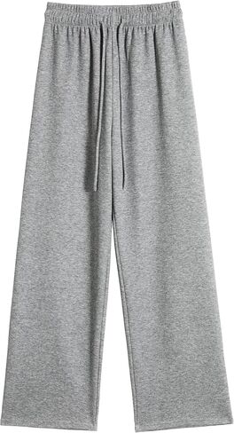 Kiench Teens Girls' Straight Leg Sweatpants High Waisted Baggy Joggers Drawstring in Saudi Arabia
