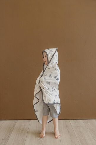 Copper Pearl Premium Baby Knit Hooded Bath Towel Cody in Saudi Arabia