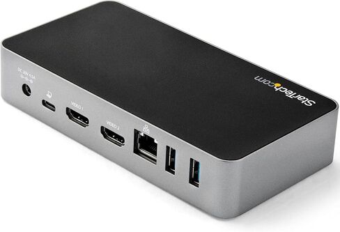 StarTech.com USB-C Dock - Dual Monitor 1080p HDMI Laptop Docking Station - 65W Power Delivery - 1x USB-C, 3x USB-A, Ethernet - Dual Video Display USB 3.1 Gen 1 Type-C Dock - Mac & Windows (DK30CHHPD) in Saudi Arabia