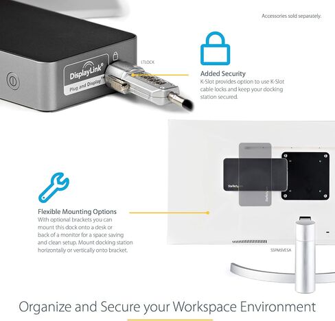 StarTech.com USB-C Dock - Dual Monitor 1080p HDMI Laptop Docking Station - 65W Power Delivery - 1x USB-C, 3x USB-A, Ethernet - Dual Video Display USB 3.1 Gen 1 Type-C Dock - Mac & Windows (DK30CHHPD) in Saudi Arabia