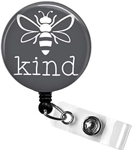 بكرة شارة Be KIND، بكرة شارة مدرس Bee Kind، بكرة شارة الهوية الطبية، مشبك شارة الممرضة، حامل شارة اسم RN، حامل شارة اسم Be Kind in Saudi Arabia
