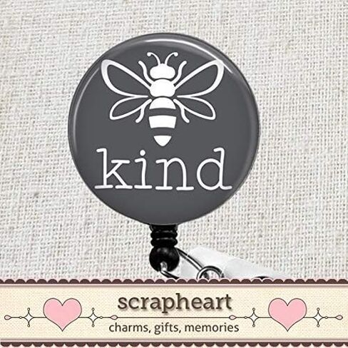 بكرة شارة Be KIND، بكرة شارة مدرس Bee Kind، بكرة شارة الهوية الطبية، مشبك شارة الممرضة، حامل شارة اسم RN، حامل شارة اسم Be Kind in Saudi Arabia